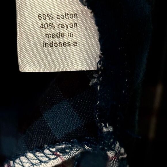 Lane Bryant 18/20 plaid double cloth button front shirt blouse roll tab long sle - Picture 9 of 11